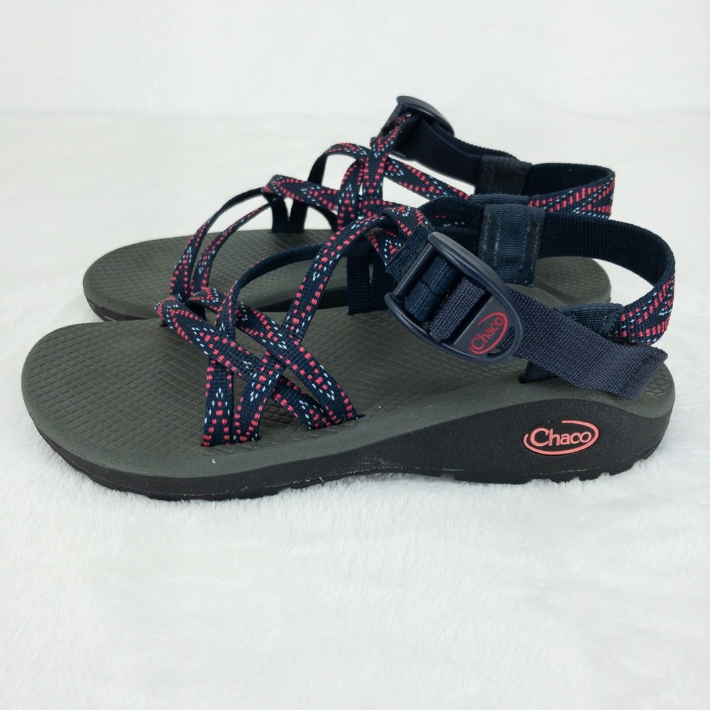 Chaco Z/Cloud Sandals Womens Size 6 Blue Strappy Toe Loop Hiking Shoes - Picture 6 of 16